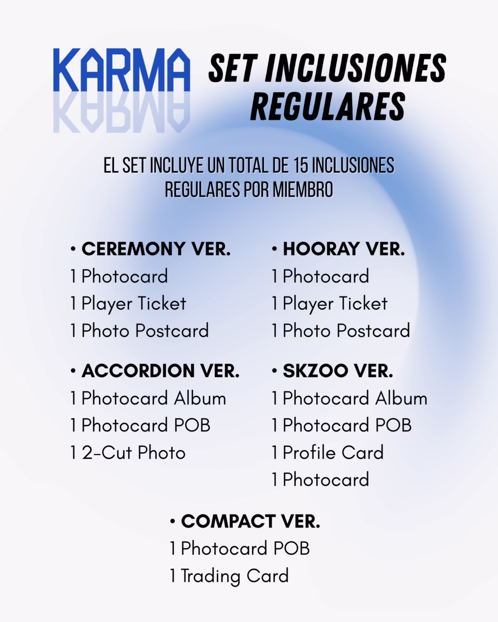 Stray Kids [KARMA] - Set inclusiones regulares - Imagen 2