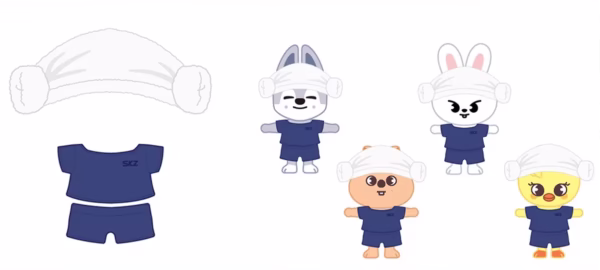 Stray Kids [SKZ Sauna] SKZOO Plush Outfit Sauna Ver