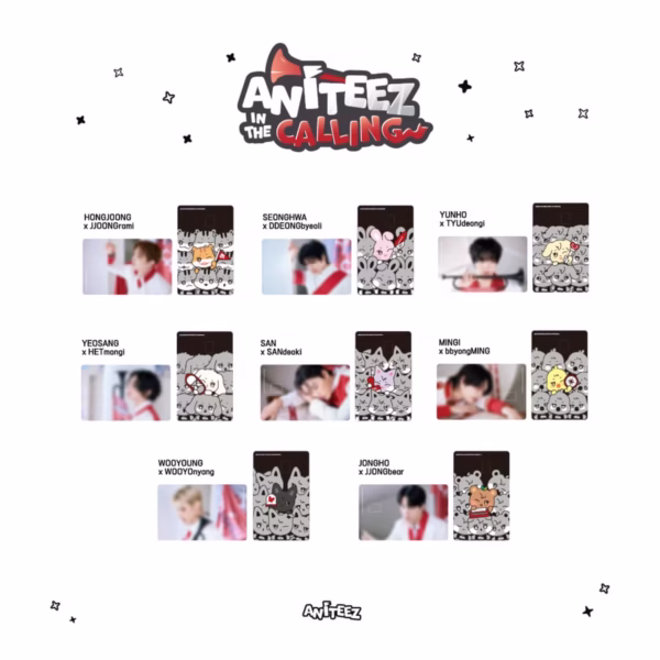 ATEEZ [ANITEEZ IN THE CALLING] CARD COVER STICKER SET