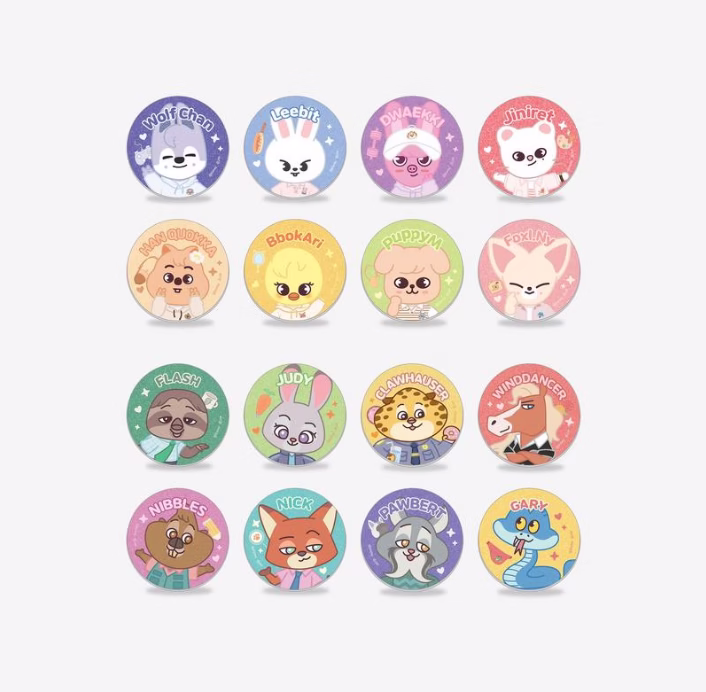 Stray Kids ['Zootopia x SKZOO' POP-UP STORE] Secret glitter can badge