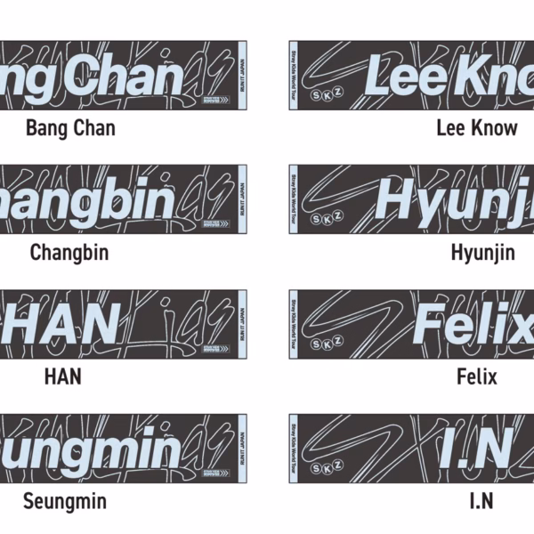 Stray Kids [RUN IT MERCH - JAPAN] MUFFLER TOWEL