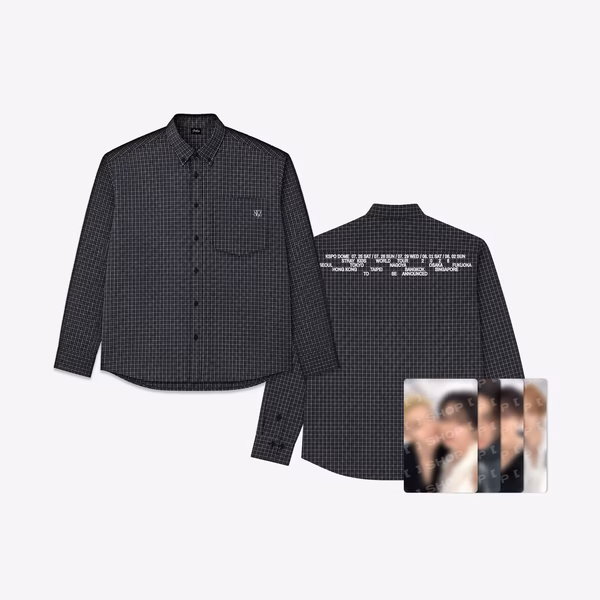Stray Kids [RUN IT MERCH - SEOUL] CHECK SHIRT