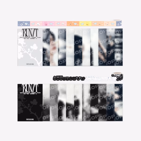 Stray Kids [RUN IT MERCH - SEOUL] POSTCARD BOOK & ROLL STICKER SET