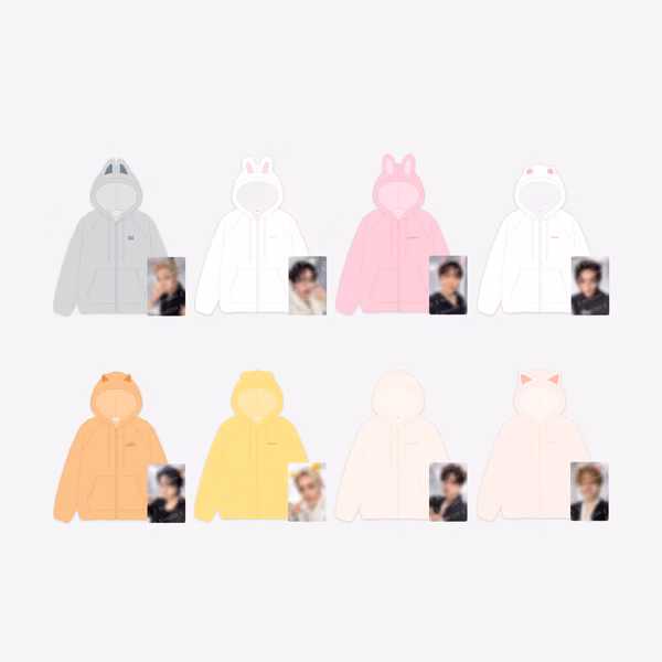 Stray Kids [RUN IT MERCH - SEOUL] SKZOO FLEECE HOOD ZIP-UP