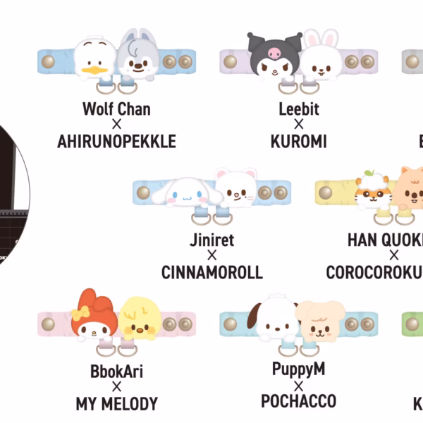 Stray Kids [RUN IT MERCH 2 - JAPAN] SKZOO×SANRIO CHARACTERS STRAP HOLDER